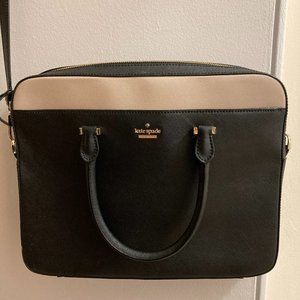 Kate Spade Saffiano 13" laptop bag in leather